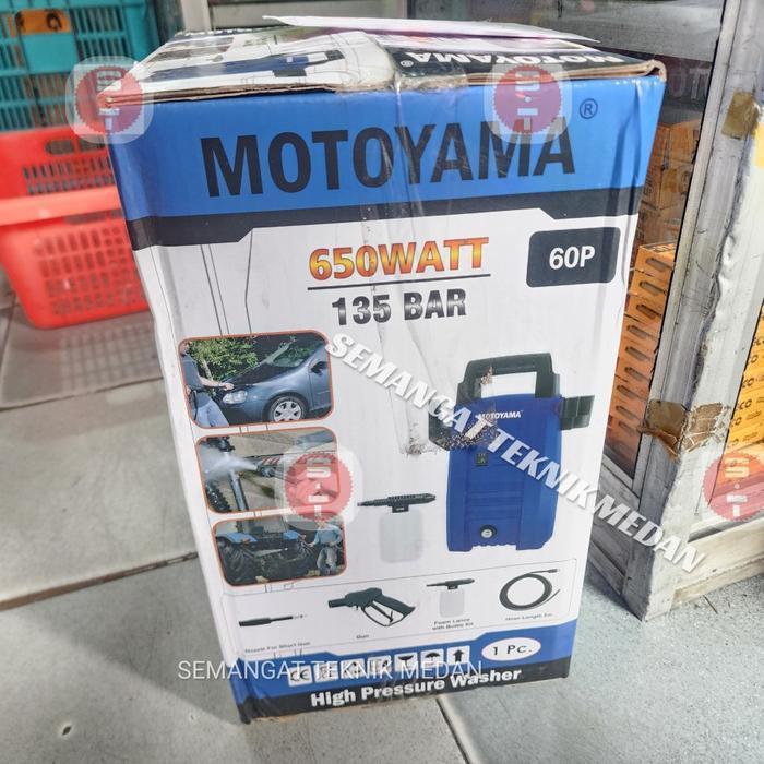 MESIN STEAM CUCI MOBIL MOTOR JET CLEANER 135 BAR MOTOYAMA JET 60P 60 P Car