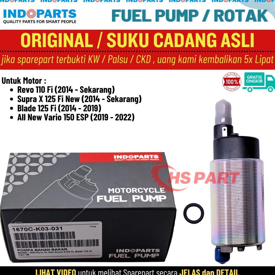 Dinamo Fuel Pump Rotak Vario 150 New Supra X 125 Fi Blade 125 Fi Revo 110 Fi Original