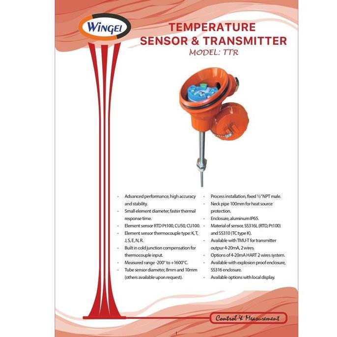 Promo TEMPERATURE SENSOR , RTD - PT100 Diskon