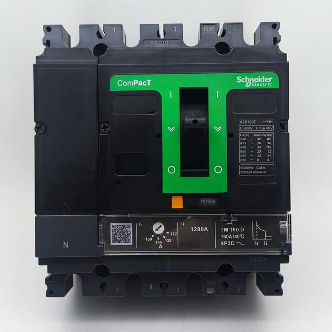 Promo MCCB Breaker NSX160F 4P 160A NSX 160F 4P 160A TM160D Diskon