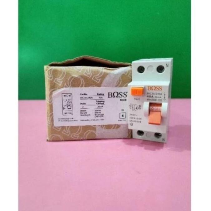 Promo Elcb 40A 30mA boss brc30/240A Diskon