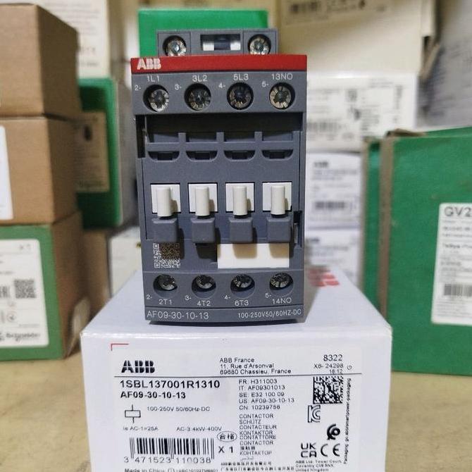 Promo kontaktor ABB AF09-30-10-13 25A 4KW 100-250V AC/DC 1NO 1SBL137001R1310 Diskon