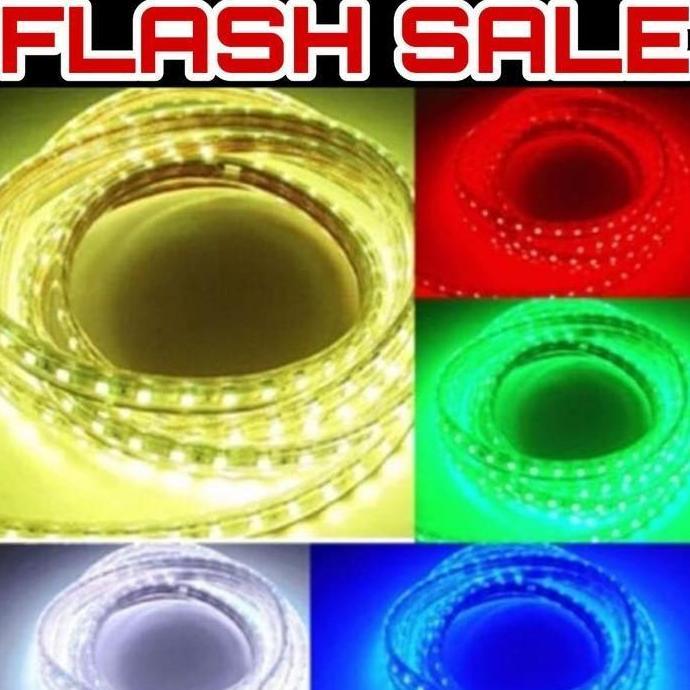 Promo Lampu Led Strip Selang 2835Outdoor 100 Meter 1 Roll Lampu Hias Cafe