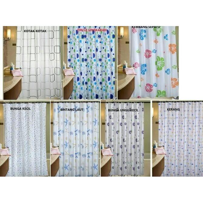 tirai kamar mandi/gorden kamar mandi/shower curtain