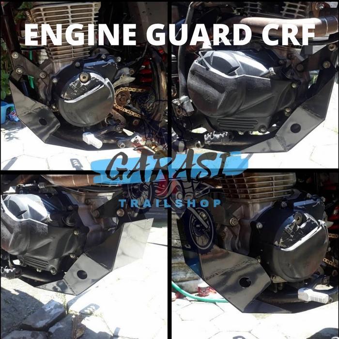 Engine Guard Cover Tutup Pelindung Bawah Mesin Crf 150 L Plat Besi Original Dan Terpercaya