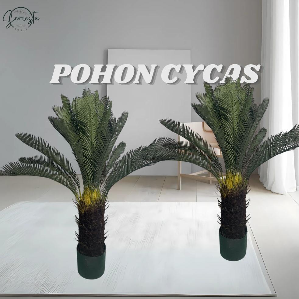 Semesta- Pohon Cycas Hiasan artificial Tinggi 100cm Dekorasi Ruangan Pohon Premium / CZ-21A