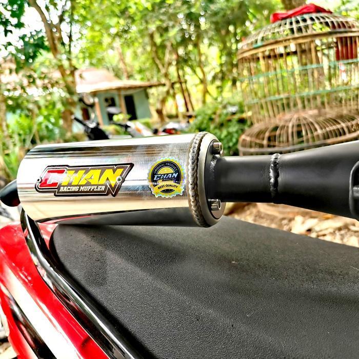Knalpot Chan Racing Fizr Hitam Original Dan Terpercaya