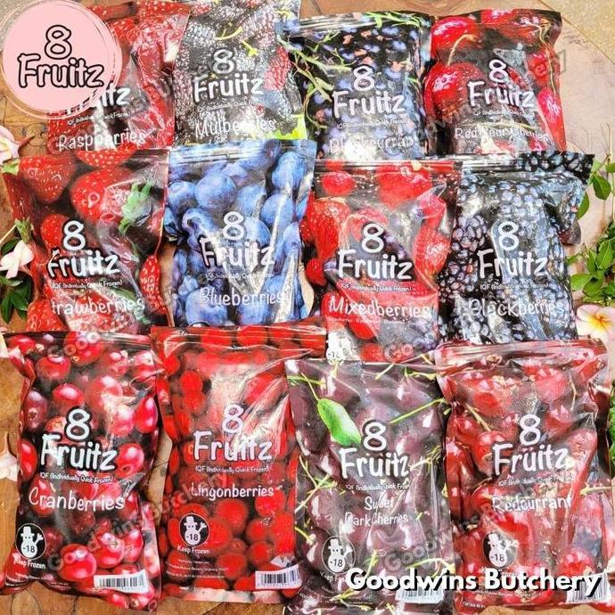 Frozen fruit ALL VARIANT 8Fruitz IQF | semua varian buah beku import 8 Fruitz 500g