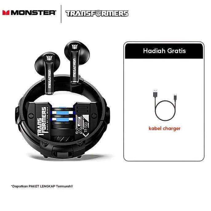 Monster X Transformers T23 Tws Bluetooth Earphone V5.4 Wireless Bluetooth Earphone