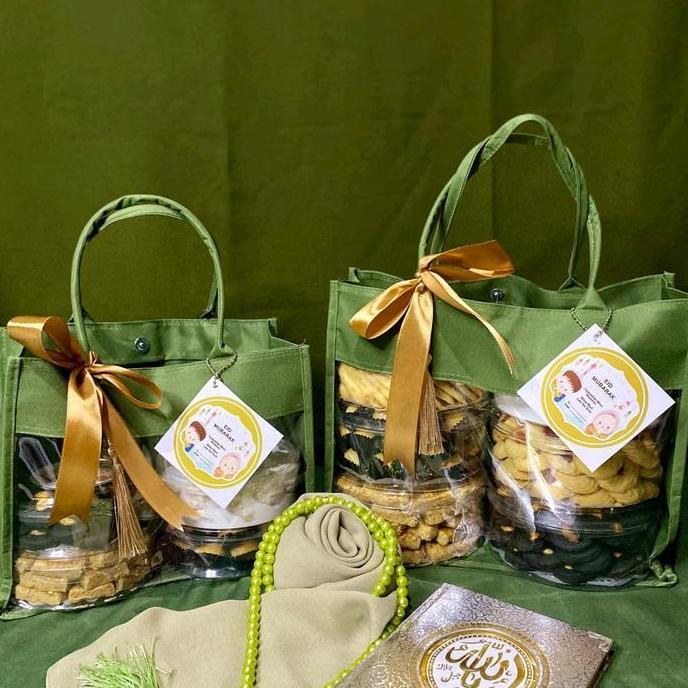 Hampers Kue Kering / Kue Lebaran Free Tas Cantiknya, Bisa Beli Toplesan Juga Yaaaaaa Promo Lebaran