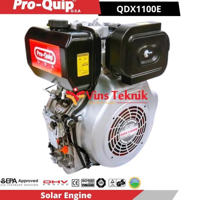 PROQUIP Mesin Penggerak Diesel 28HP QDX1100E Solar Engine QDX 1100