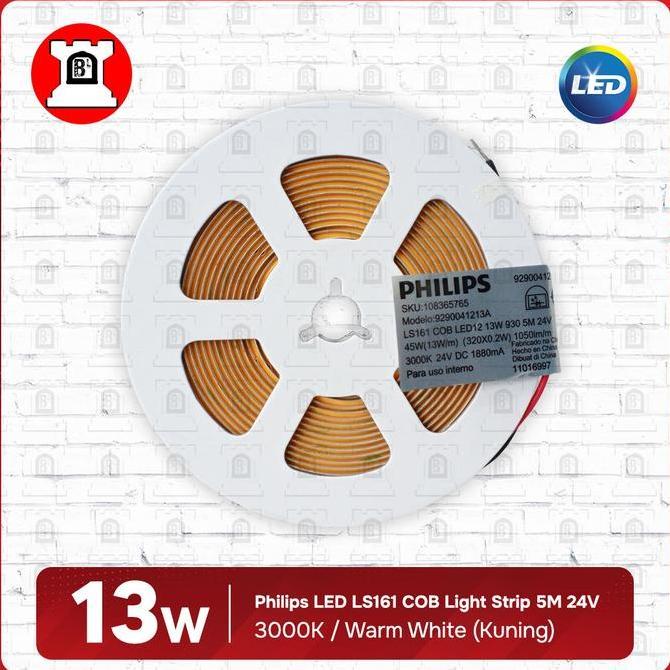 Grosir Philips Led Ls161 Cob Light Strip 13W 5M 24V Lampu