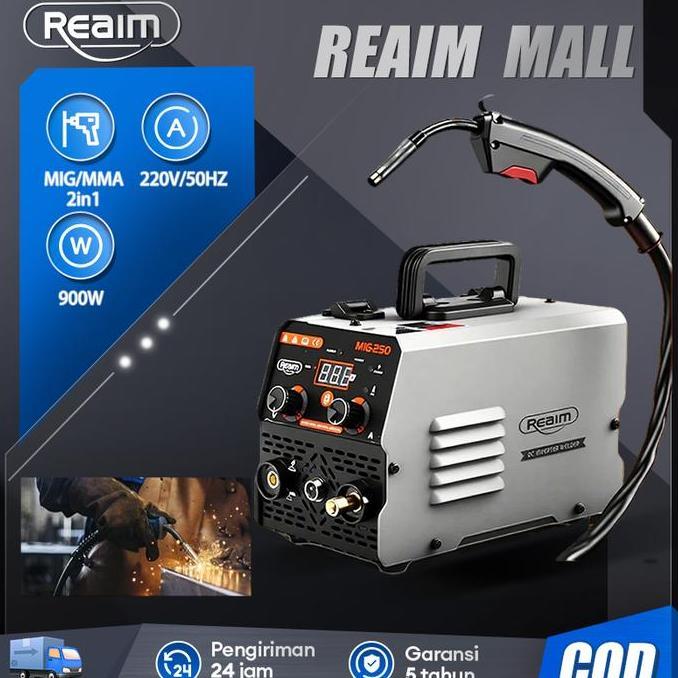 REAIM MIG-200 MESIN LAS INVERTER MESIN LAS MESIN TRAFO LAS /WELDING MIG 120A 600 WATT MESIN LAS LIST