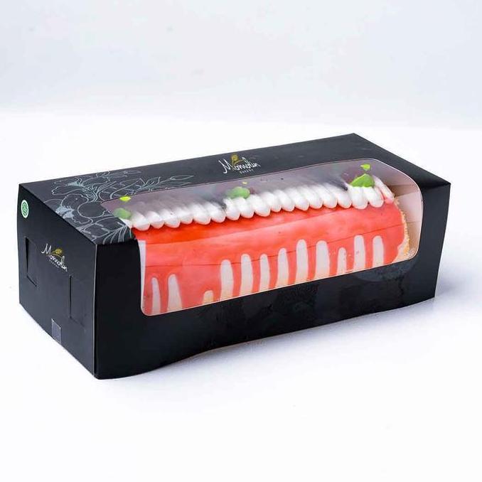 Momolin Bakery Roll Cake Strawberry - Kue Tart Ultah - Bolu Gulung TF