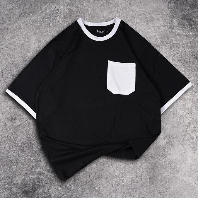 [N00973] T-shirt Oversized Distro List Motif Baju Combed Kaos Katun Kombinasi