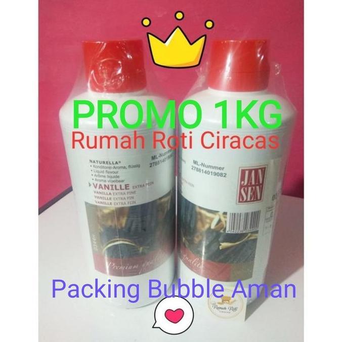 VANILA JANSEN EXTRACT 1 KG BOTOL PERASA VANILLA VANILI KUE CAKE