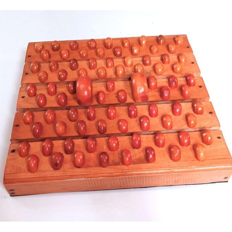 Papan Pijat Refleksi Kaki Kayu Tradisional/Alat Pijat Terapi Kaki Kayu Gradeori