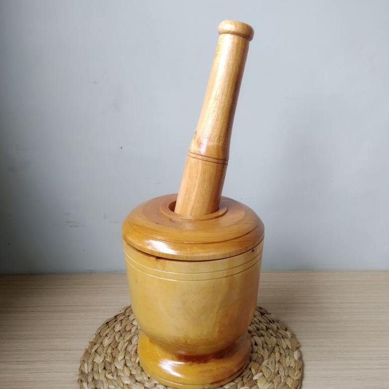 Lumpang Kayu + Tutup, Lumpang Kayu + Penumbuk Kayu Bigpromo