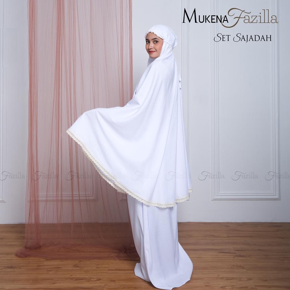 Sale Mukena Fazilla Dewasa Set Sajadah Polos Katun Premium Jumbo