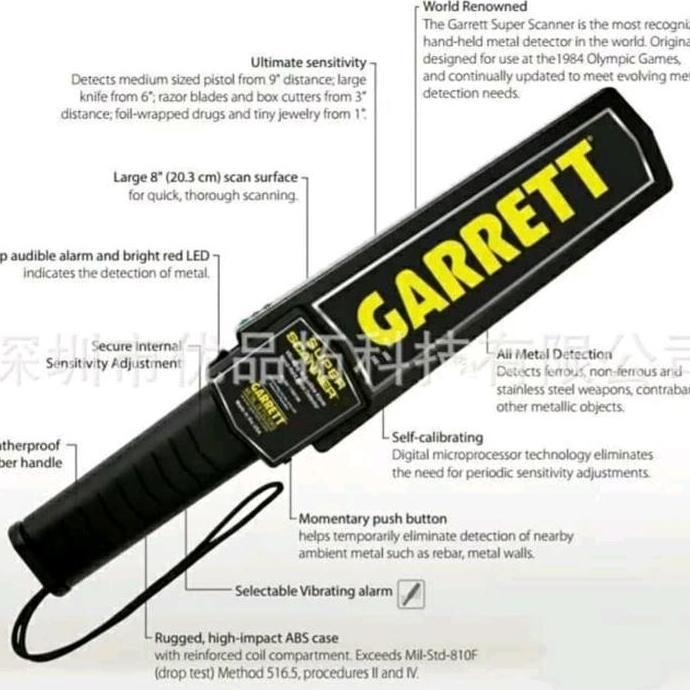 METAL DETEKTOR LOGAM MERK GARRET