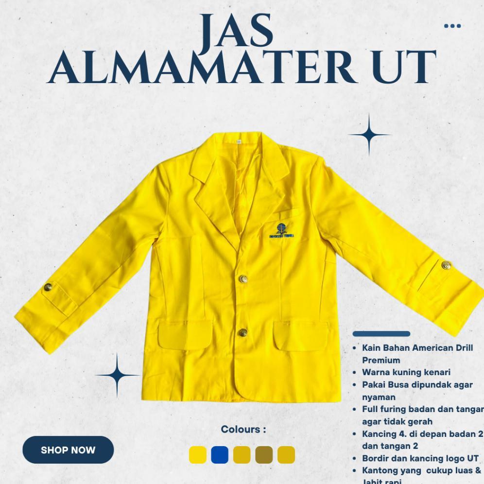 HOT SALE READY STOCK JAS ALMAMATER UNIVERSITAS TERBUKA PRIA & WANITA/JAS ALMET UT ORIGINAL