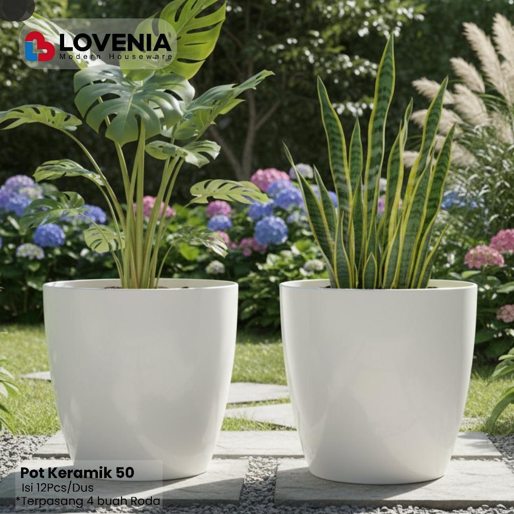Bisa Cod Lovenia Pot Tanaman Plasik Jumbo Minimalis Pot Besar Model Keramik ><