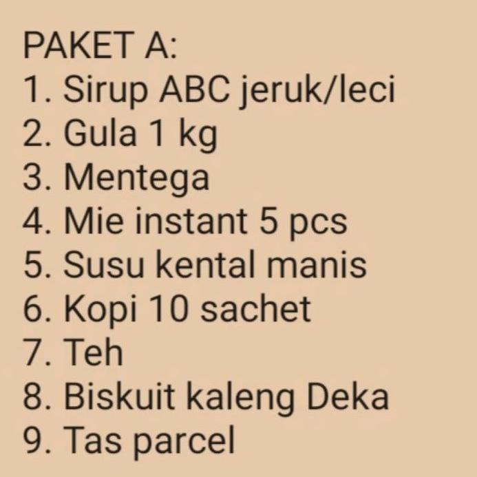 BEST SELLER PARCEL AWAL PUASA / PARCEL LEBARAN / PARCEL IDUL FITRI / PARCEL SEMBAKO MURAH / BINGKISA