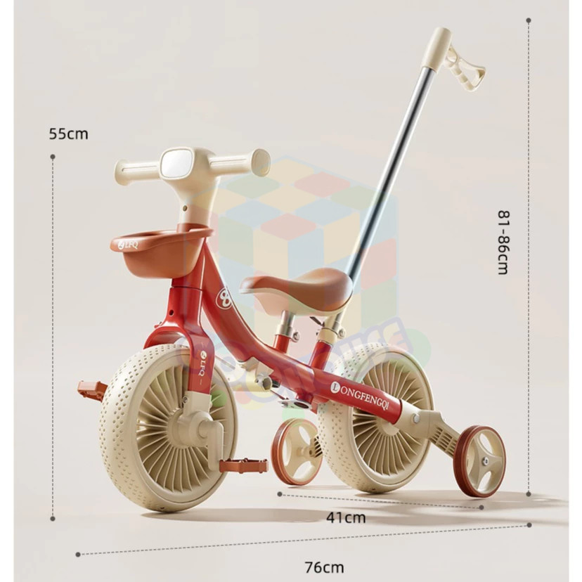5 In 1 Sepeda Anak Roda 2 Sepeda Keseimbangan Bayi Sepeda Bayi Sepeda Roda Tiga Balita Sepeda Anak S