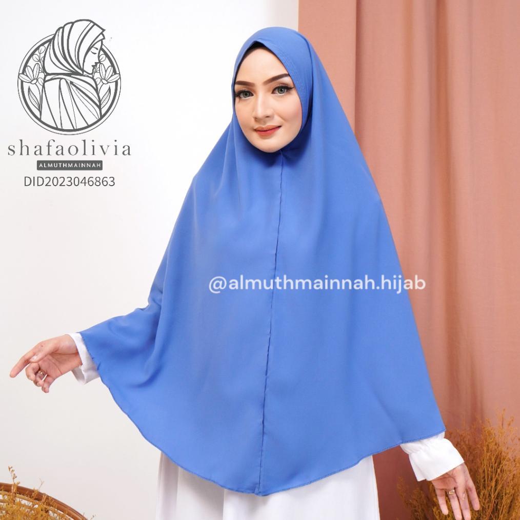 HOT DEALS PREMIUM KHIMAR KERUDUNG WOLFIS  XL - XXL NON PAD SYARI JUMBO BS BUAT SHOLAT PONDOK PESANTR