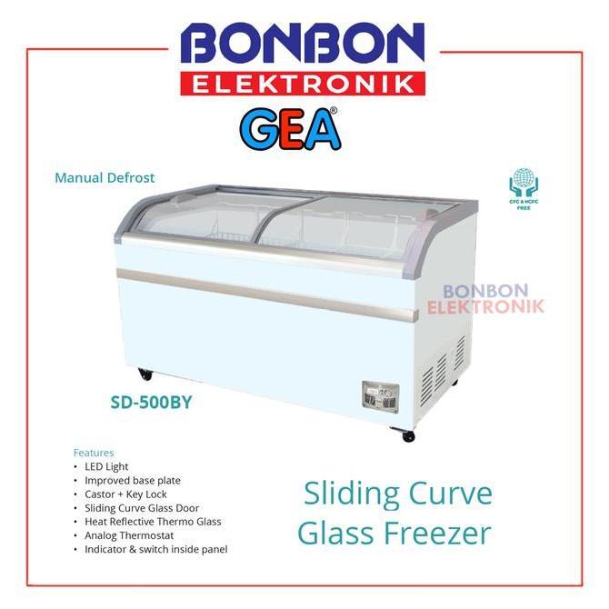 GEA Sliding Curve Glass Freezer SD-500BY / SD500BY 500L
