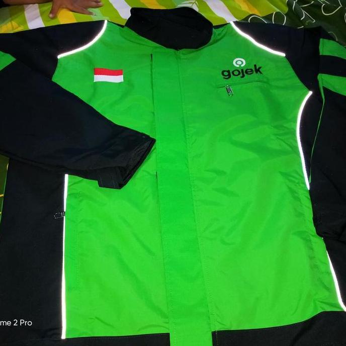 jaket gojek MOTOR semi waterprof  Bordir