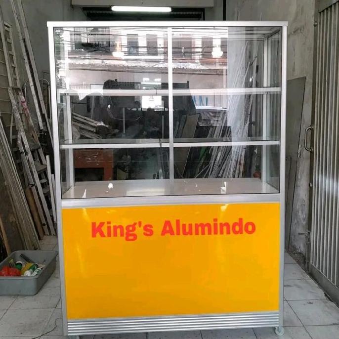 etalase makanan - etalase jus - etalase gado-gado - etalase serbaguna - etalase makanan aluminium