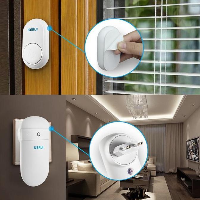 Murah Kerui Bel Rumah Wireless Bell Pintu Kerui M518 Doorbell Bel Tanpa Baterai