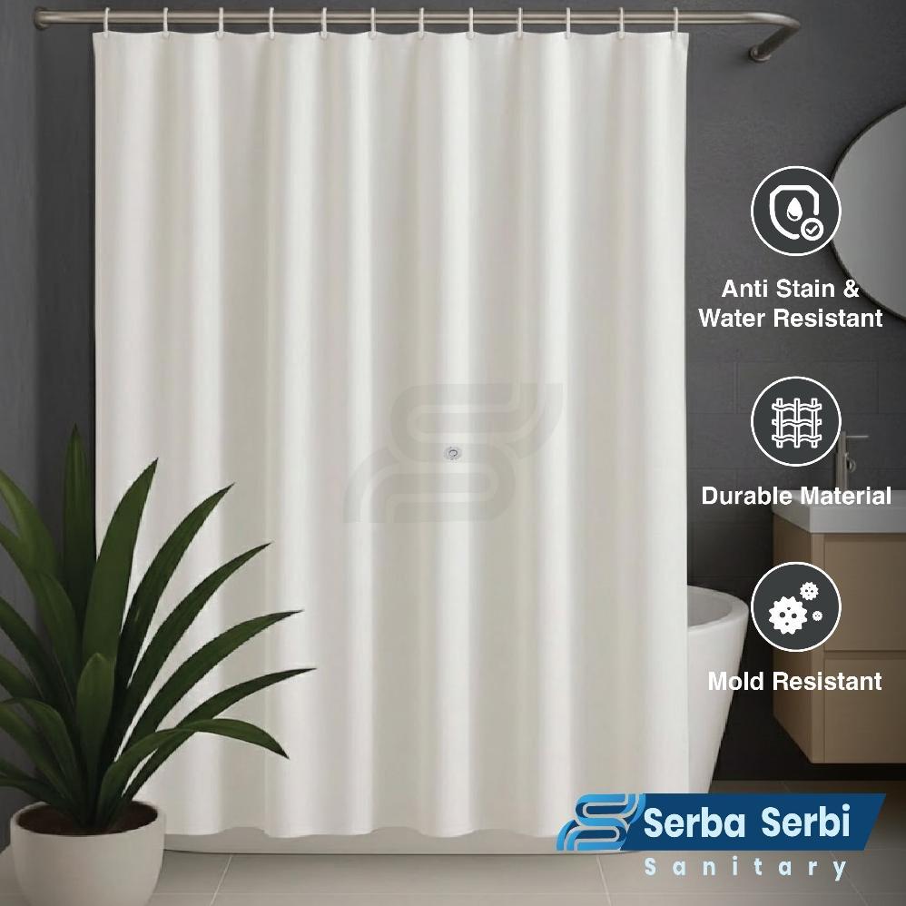 Tirai Kamar Mandi / Tirai Kamar Mandi Anti Air / Gorden Kamar Mandi Anti Air / Shower Curtain