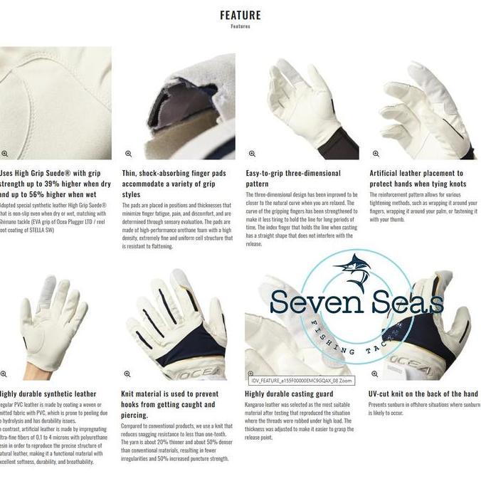 Shimano Ocea Casting Pro Glove GL-062Y Sarung Tangan Mancing DIN