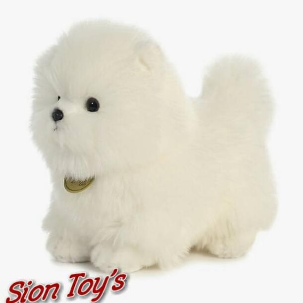 HOT DEALS BONEKA HEWAN ANJING POM MINI (MINI POMERANIAN DOG STUFFED ANIMAL DOLL)