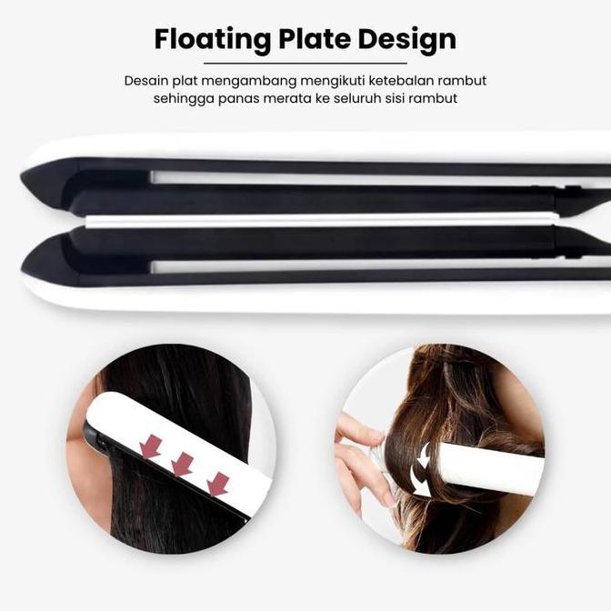 Vivid&Vogue Onlife 2In1 Hair Styler Hiron Catokan Ceramic Tourmaline Pelurus & Pengeriting