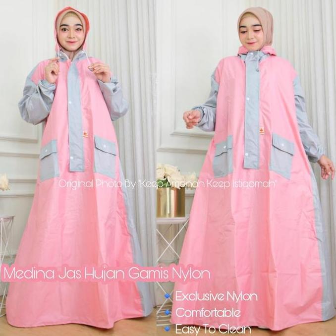 Medina Amira Jas Hujan Gamis Mantol Gamis KOS