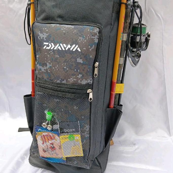 Sakanatsuri- Tas Pancing Jumbo Daiwa Ransel Kotak Big Size Cordura Waterproof 100Cm Buat Joran Tegek