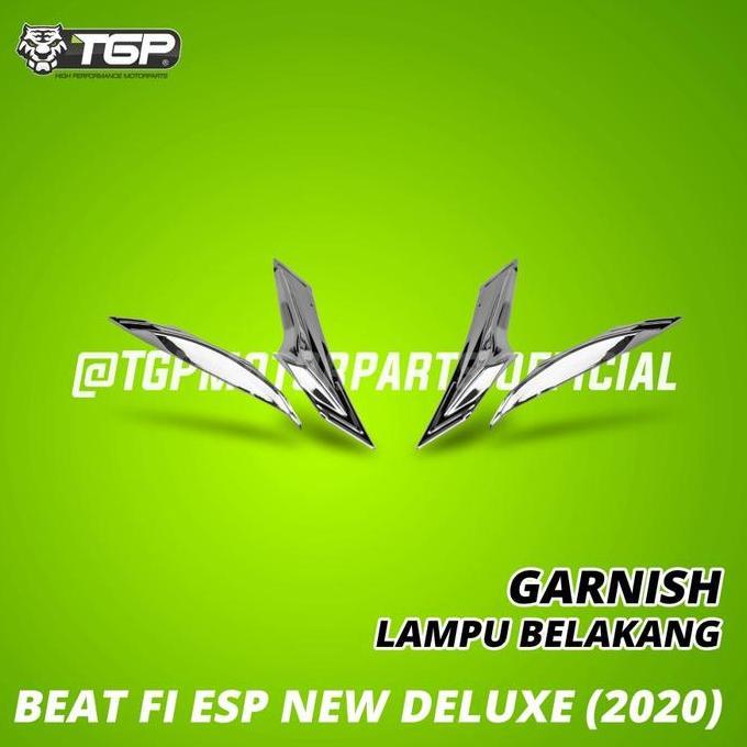 Promo Aksesoris Variasi Garnish Lampu Belakang Beat FI ESP New 2020 Deluxe Diskon