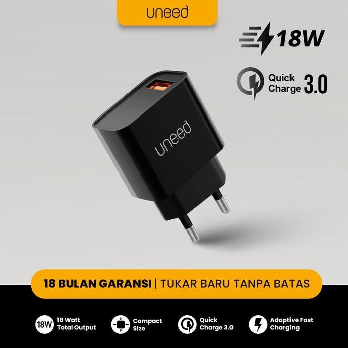 Galilelo - UNEED QuickPlug Wall Charger Quick Charge 3. Max 18watt UCH411