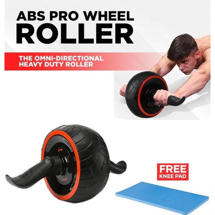 Jimu- Pro Fitness Ab Roller / Abs Wheel / Ab Machine / Alat Situp / Sit Up