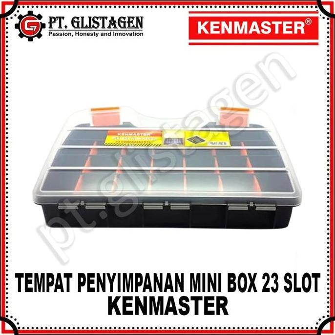 Savefk- Kenmaster Mk 23 Slot Mini Box 23 Slot Mini Tool Box Plastik Toolbox With Handle Koper Rak Ko