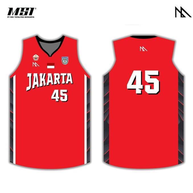 Jersey Basket MSI - PON DKI JAKARTA 2024 RED