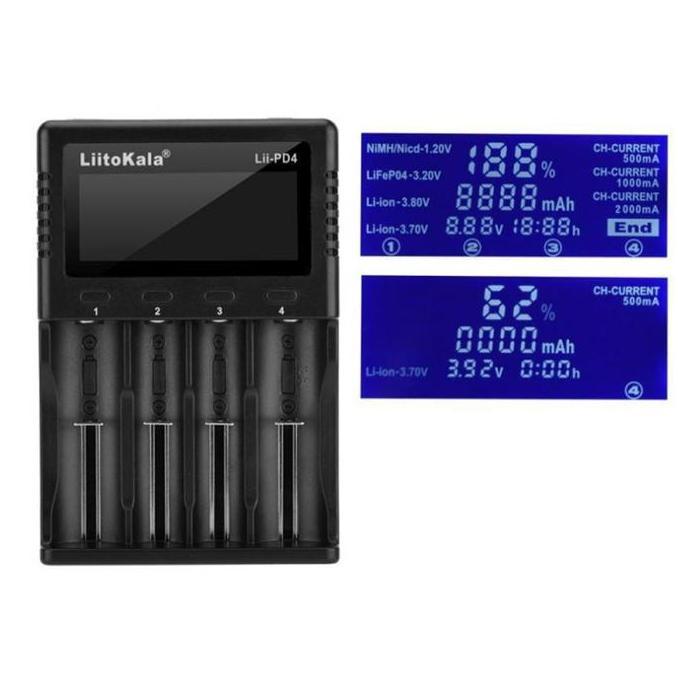 Kanpeki- Liitokala Lii Pd4 Smart Battery Charger Discharger Baterai Lii-Pd4