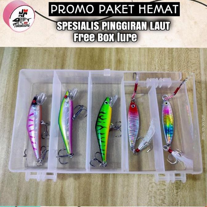 Sakanatsuri- Micro Jig 10 Gram + Minnow Sinking Lure Pancing
