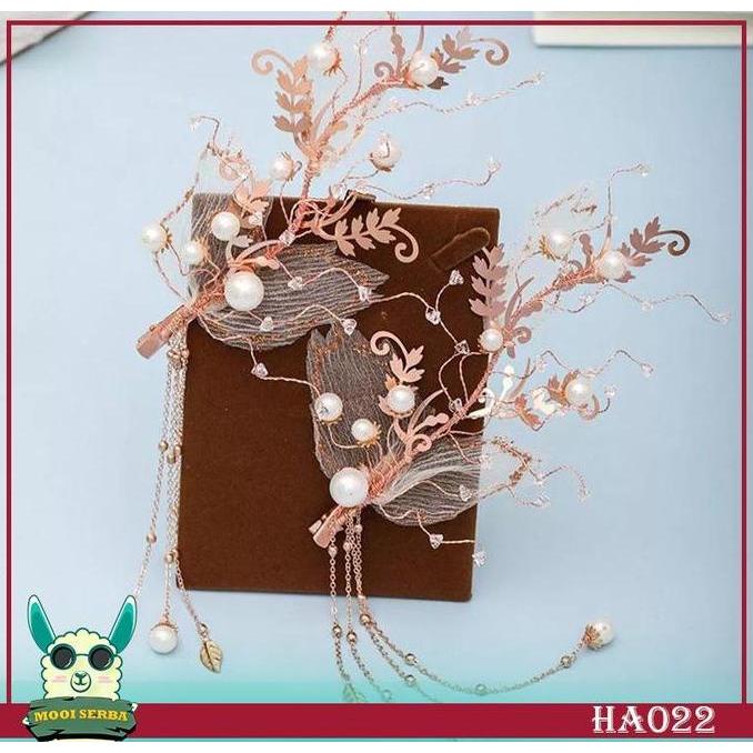 Bride Wedding Hair Accessories / Hairpiece / Earpiece - HA022