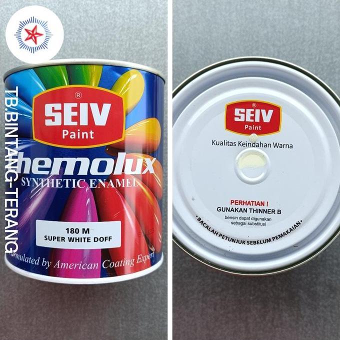 CAT MINYAK KAYU BESI SEIV CHEMOLUX 1 LITER WARNA PUTIH DOFF