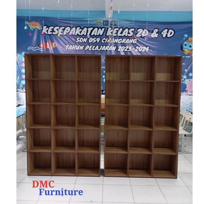rak buku 15 kotak rak serbaguna RSG 15 KOTAK lamari buku 15 kotak murah