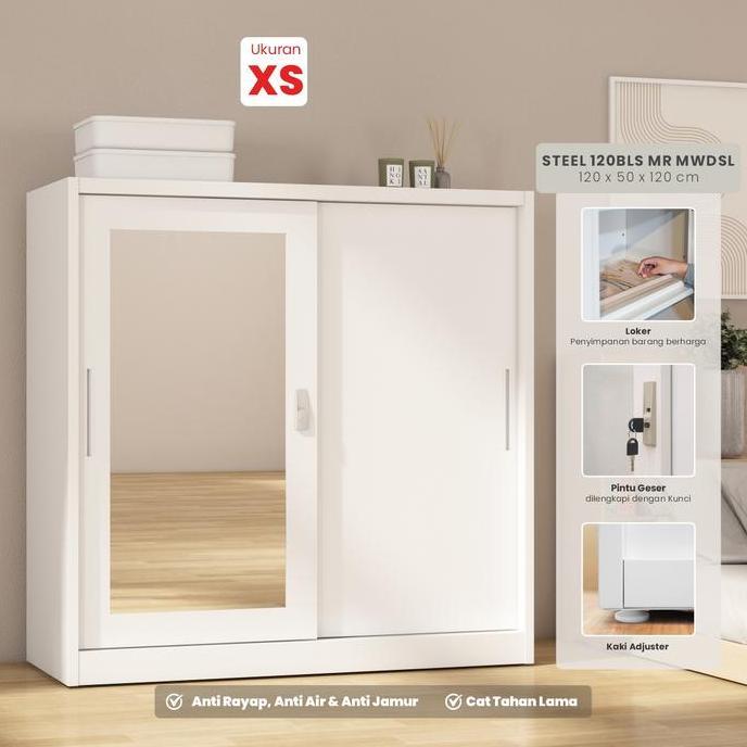 Lemari Besi / Lemari Baju Pira Metropolis / Lemari Pakaian Pira Metropolis (Lemari Baju Pira Steel S